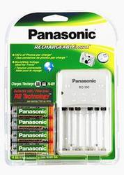 Panasonic Battery Charger w/ 4 AA Rechargeable Batteries