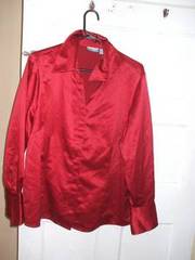 red blouse,  very nice (plus size)