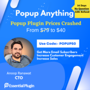 Special 50% Discount Offer on Popup Plugin