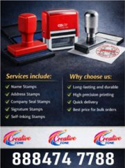 Rubber Stamp Rs. 250/- | Address Stamps Rs. 350/- | Call Crea